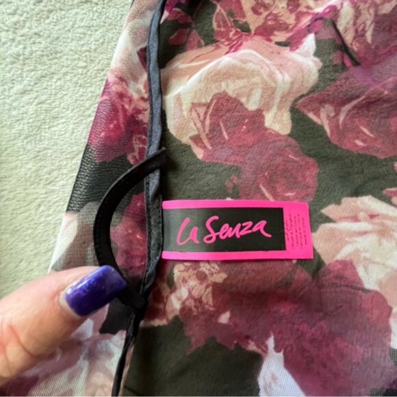 La Senza Sheer Roses Kimono Robe Dressing Gown Cover Up - Picture 6 of 11